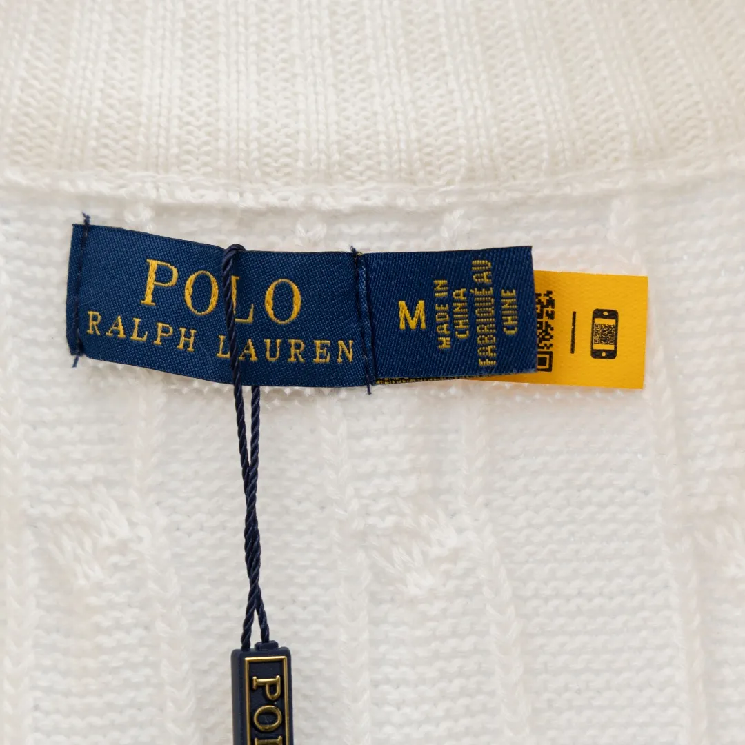 P320 top version (different currencies). You can scan the code to enter the official website. Style: Ralph Lauren POLO Ralph Lauren small label embroidered knitted old money style zipper cardigan jacket. Color: Picture color. Size: S-XL. Fabric: pure cotton. Accessories: full set of customized accessories. No gender distinction. Same style for men and women.